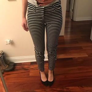 Striped dress pants